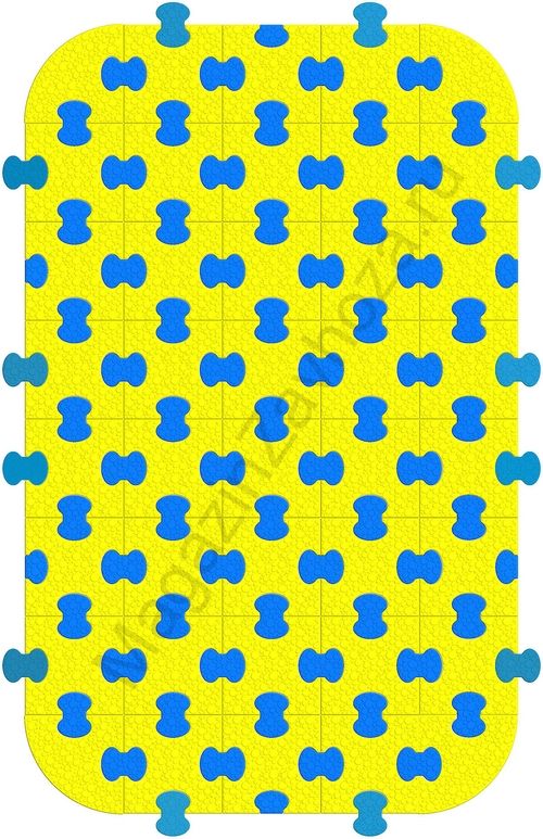 Пазловое покрытие для модульного манежа 1,25 х 2 м