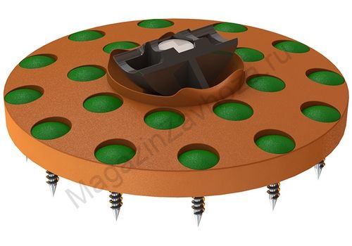 Фланец шара 65 см оранжевый