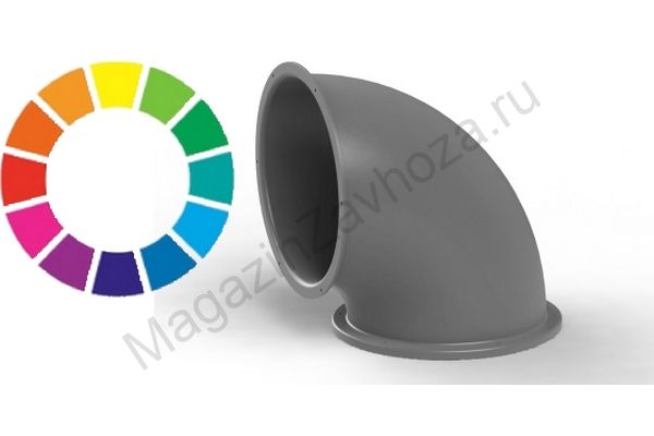 Деталь туннельных горок Поворот 90 град. цвет под заказ