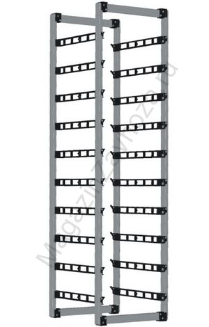 Стеллаж для ящиков односекционный с 10 парами направляющих