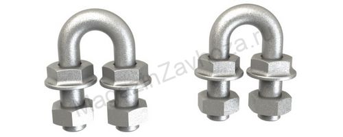 Скобы для закрепления тросов к столбу (пара)