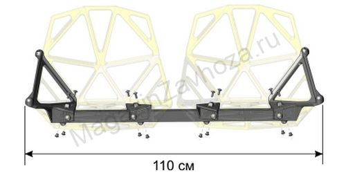 Поддержка с крепежом для 2-х местных подвесных сидений