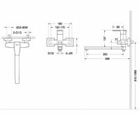 Смеситель Bravat Riffle для ванны и душа F672106C-L схема 2