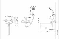 Смеситель Bravat Stream для ванны и душа F63783C-LB схема 2