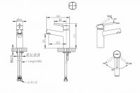 Смеситель Bravat Palace для раковины F1172217CP-RUS схема 2