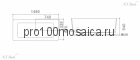 NSB-14670 Ванна из POLYSTONE (акриловый камень) размер,мм: 1480*670*540 (NS BATH)