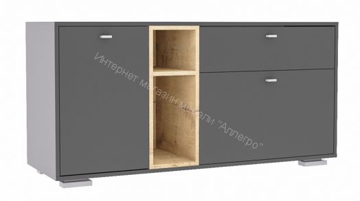 Комод Ланс К101 Графит/Дуб бунратти