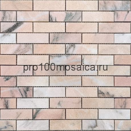 Rosa Salmone 23x73 POL Мозаика серия Pietrine Stone, размер, мм: 298*298*7 (Caramelle)