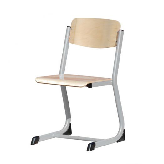 ОП1-1 Стул ученический «Оптима» с фиксируемой высотой (Светло-серый)