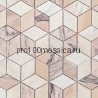 Rosa Salmone POL diamond 96x55x7 Мозаика серия Pietrine Stone, размер, мм: 298*259*7 (Caramelle)