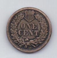 1 цент 1861 года АUNC США