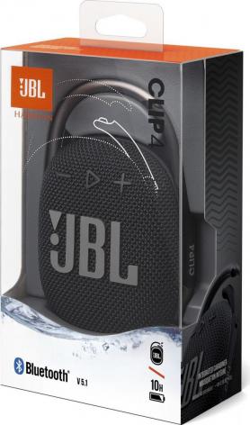 Портативная колонка JBL CLIP 4, черный