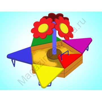 Песочница Цветочки №19 ПС-19