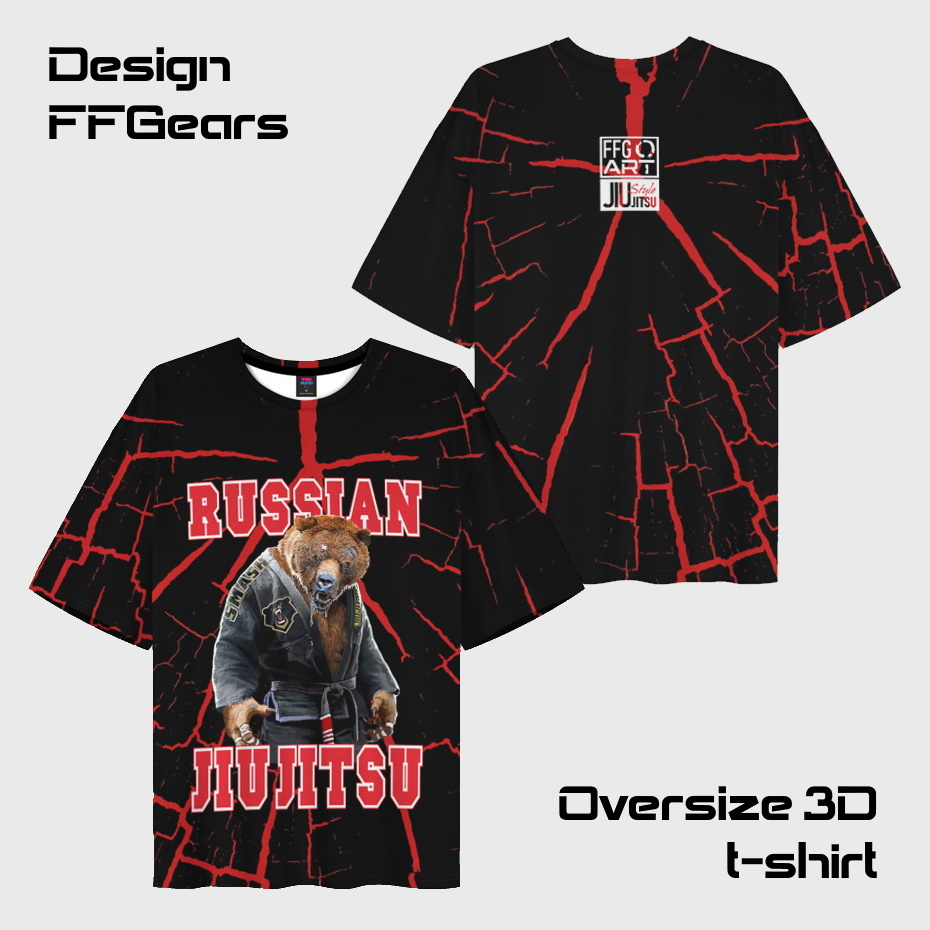 Футболка FFG "Russian Jiu Jitsu" Oversize - МЖ