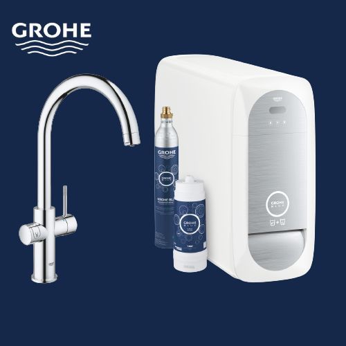 GROHE | СТАРТОВЫЙ КОМПЛЕКТ GROHE BLUE HOME С C-ОБРАЗНЫМ ИЗЛИВОМ