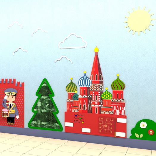 ПГС-00К Декоративно-развивающая панель «Кремль» (6000 х 2330 мм)