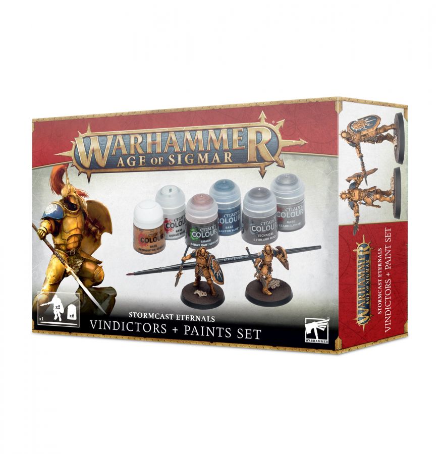 Warhammer AoS: Stormcast Eternals Vindictors + Paints Set