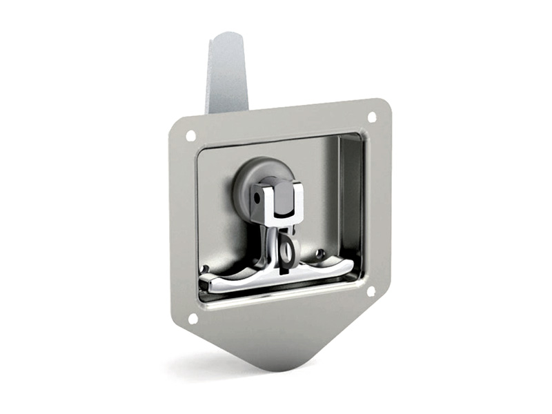 Замок ручка "Т" откидная SS под навесной замок (Арт: 343-115)