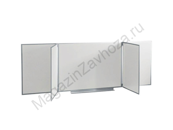 Пятиэлементные школьные магнитно-маркерные доски аудиторные с семью рабочими поверхностями