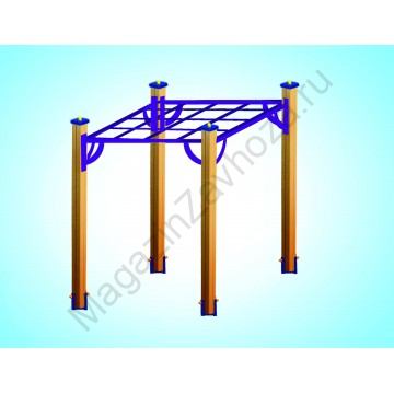 Спортивный комплекс «Паук» на четырех столбах