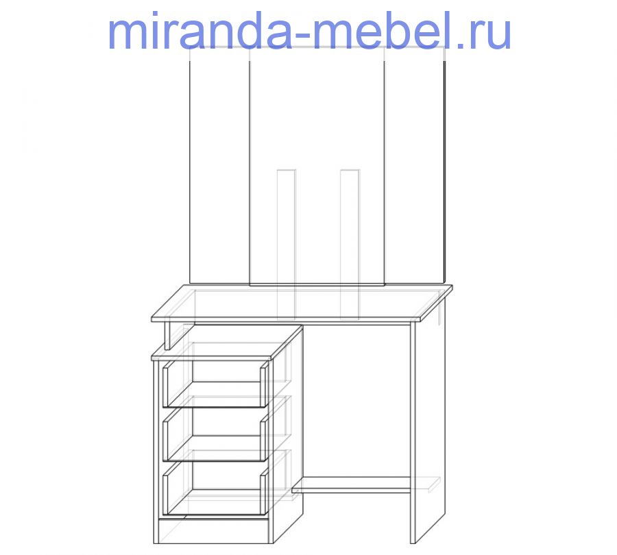 МС Сакура Стол туалетный