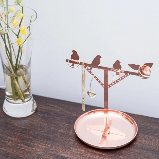 Подставка для колец Kikkerland Bird is the Word Copper