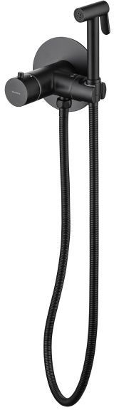 Смеситель с гигиеническим душем Allen Brau Thermo Rund 5.60001-31 черный матовый