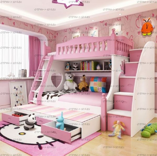 Кровать двухъярусная Принцесса №IR16