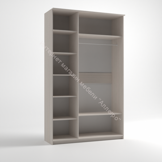 Шкаф "Дуэт Люкс" 3-х створчатый с зеркалом (Дуб бодега)