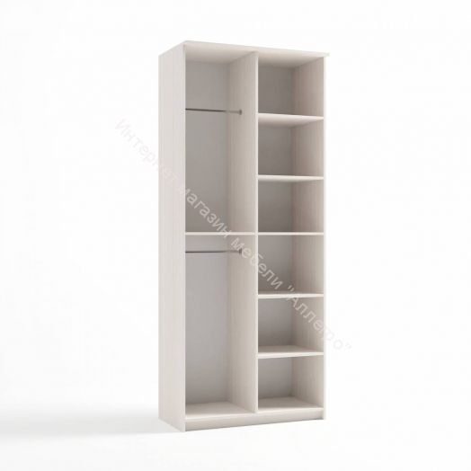 Шкаф 2-х створчатый с зеркалом "Дуэт Люкс" Дуб бодега