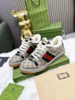 Мужские кеды Gucci с мехом