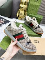 Мужские кеды Gucci с мехом