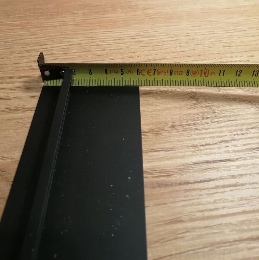 Теневой плинтус Евротрим 5955.05 анодированный чёрный