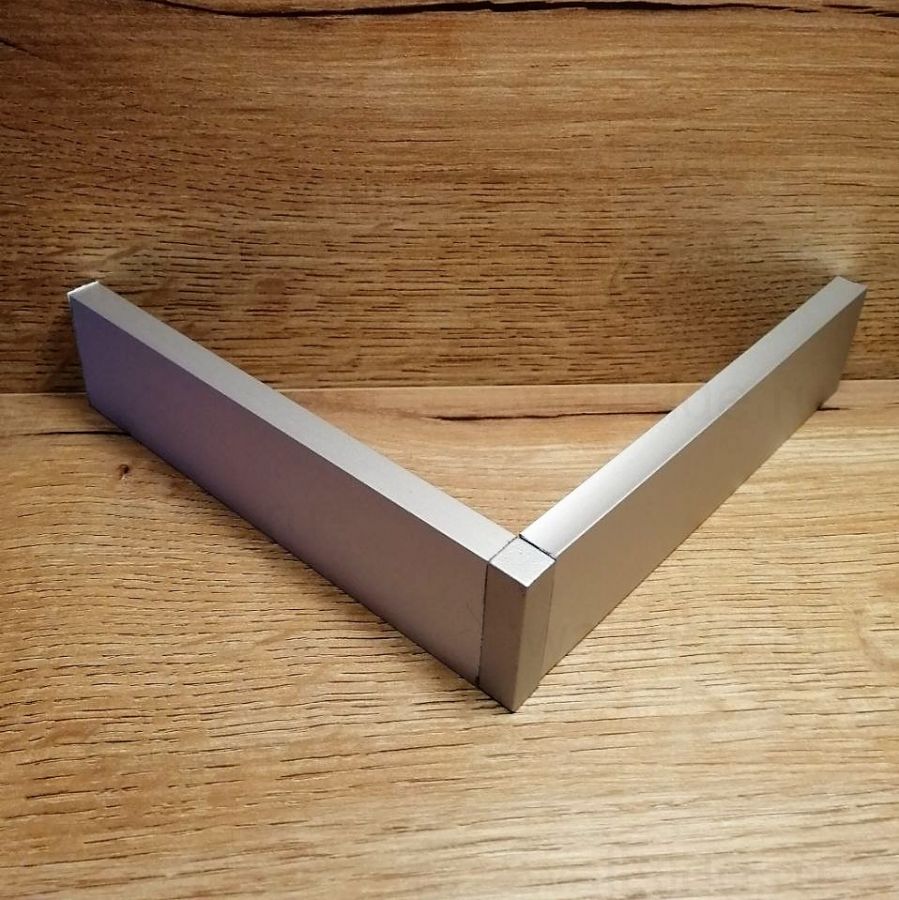 Плинтус алюминиевый Евротрим 4037, 60 мм