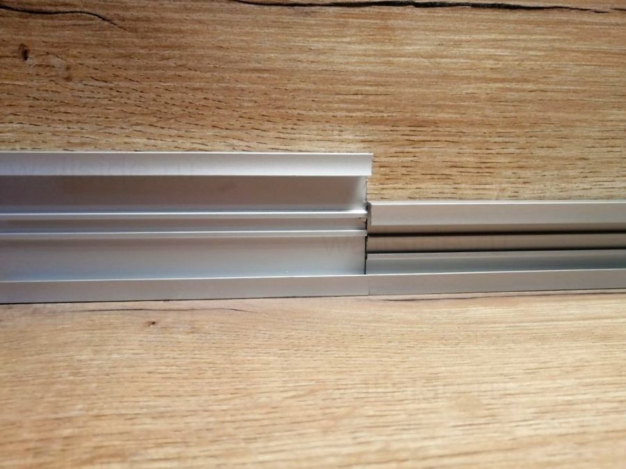 Плинтус алюминиевый Евротрим 4037, 60 мм