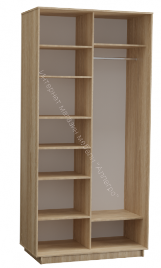 Шкаф купе "Эко" 2-х дверный 1200х2400 (Дуб сонома)