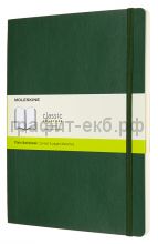 Книжка зап.Moleskine XLarge Soft Classik нелинованная зеленая QP623K15