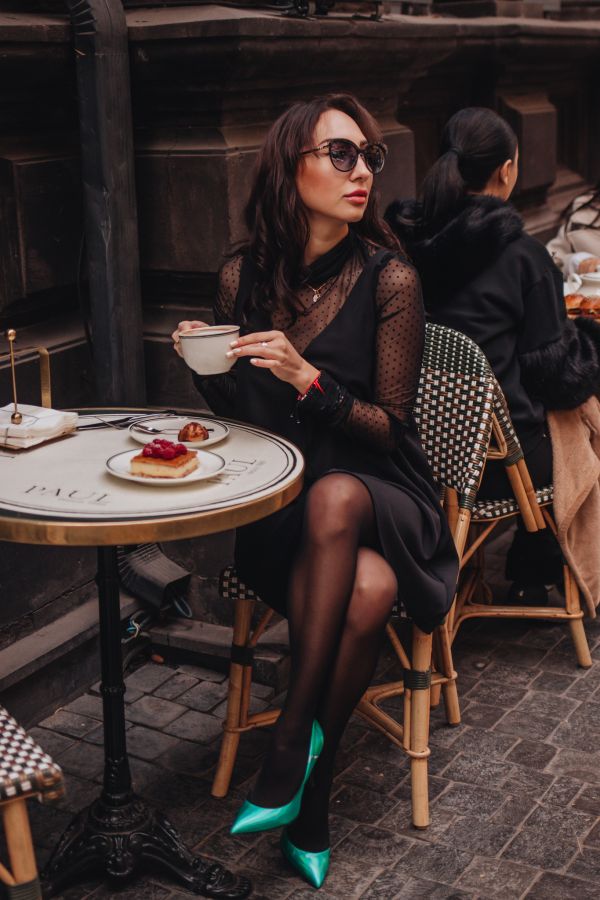 Платье Agio черное