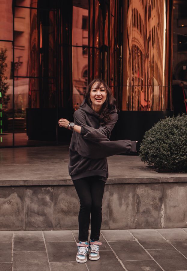 Худи оверсайз в цвете графит