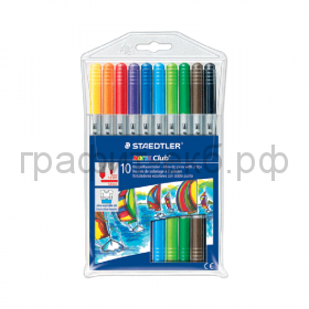 Фломастеры 12цв.STAEDTLER Noris двухсторонние 320NWP12