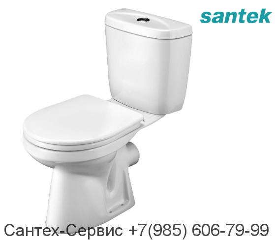 1.WH30.2.132 Унитаз-компакт Santek Анимо с горизонтальным выпуском