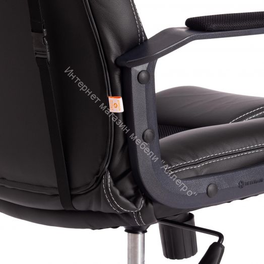 Кресло DRIVER (22) кож/зам/ткань, черный/черный , 36-6/TW-11