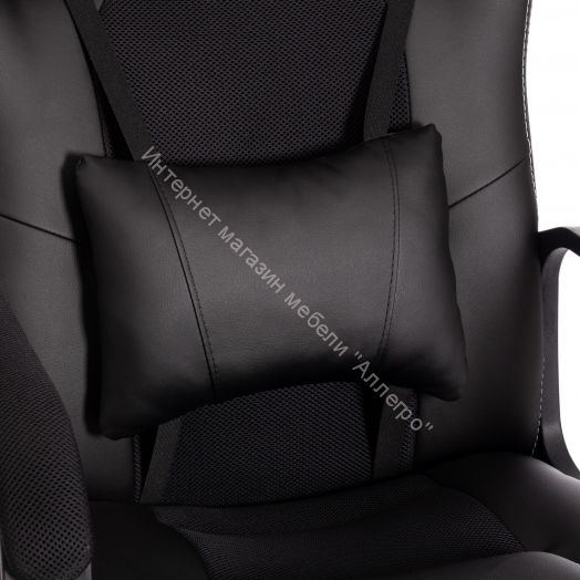 Кресло DRIVER (22) кож/зам/ткань, черный/черный , 36-6/TW-11