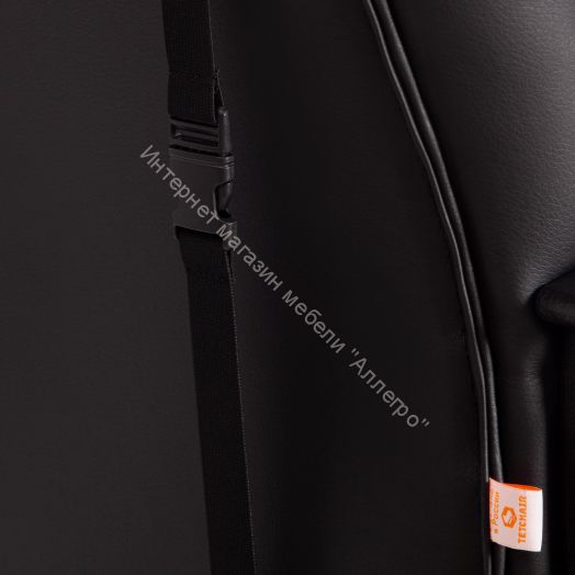 Кресло DRIVER (22) кож/зам/ткань, черный/бордо, 36-6/TW-13