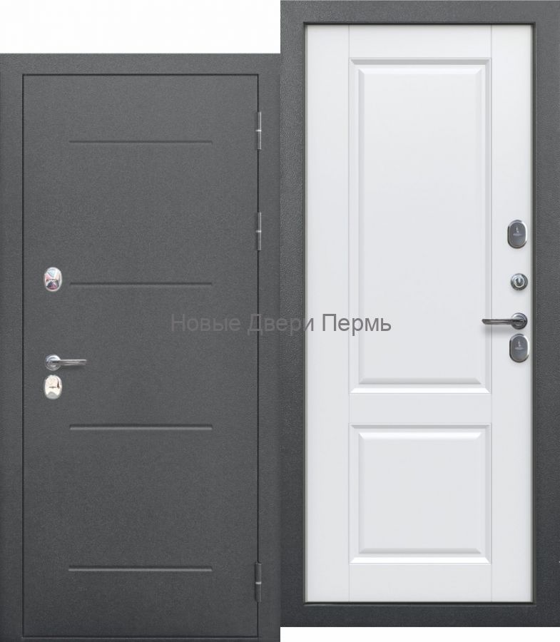 11 см ISOTERMA серебро велюр белый софт ,уличная дверь с терморазрывом в Перми