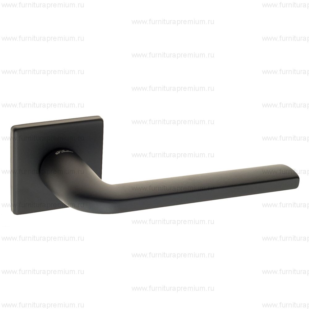 Черная дверная ручка Fratelli Cattini Linea 8.7FS Black