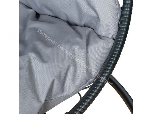 Подвесное Кресло Leset Луна каркас Черный подушка Светло-серая