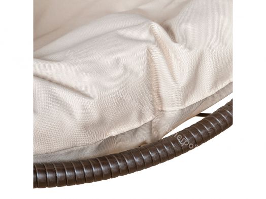 Подвесное Кресло Leset Ажур каркас Коричневый подушка Бежевая