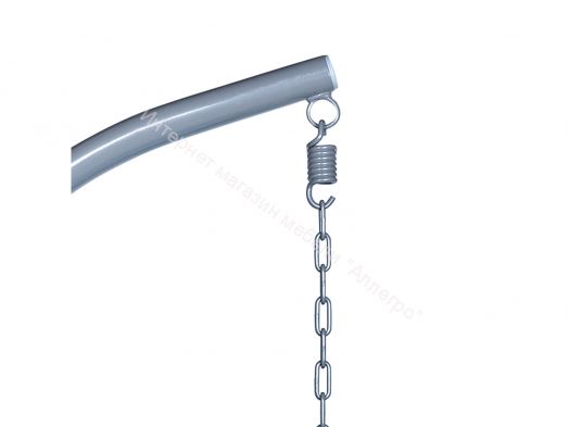 Подвесное Кресло Leset Ажур каркас Серый металлик подушка Бирюза яркая