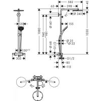 схема Hansgrohe Raindance Select S 27633000